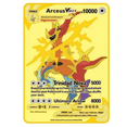 thumbnail image 1 of Tarjeta de Metal inglesa de 10000 puntos Gx Vmax Pokemon tarjetas de Metal Pikachu Charizard Gold edición limitada regalo para niños tarjeta de colección de juegos, 1 of 1