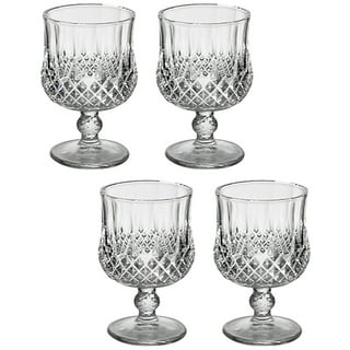 Smokey Modern Cut - Slanted White Wine Glass | Lique Homegoods