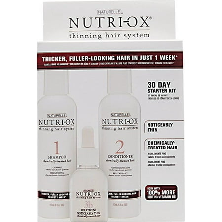 Nutri Ox Noticably Thin Color Treated Hair Starter Kit Walmart Com