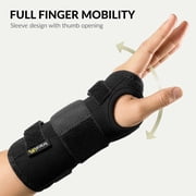 BraceUP Wrist Brace for Carpal Tunnel Relief – Right Hand Stabilizer with Metal Splint(S/M, Left Hand)