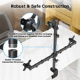 thumbnail image 6 of BONTEC Triple Monitor Desk Mount, Full Motion 3 Arm Stand for 13-32 Inch Screens, VESA 75x75/100x100mm, C Clamp/Grommet, 22 lbs per Arm, 6 of 9