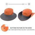 thumbnail image 3 of Women's Summer Mesh Wide Brim Sun UV Protection Hat with Ponytail Hole, 3 of 7