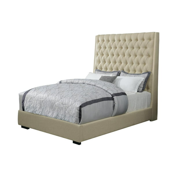 Camille Eastern King On Tufted Bed, Tall King Tufted Bed