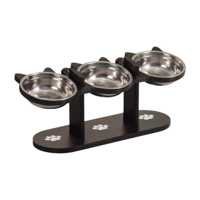 Comederos elevados para gatos Comedero elevado para gatos Comedero para gatos Comedero para gatos stand negros