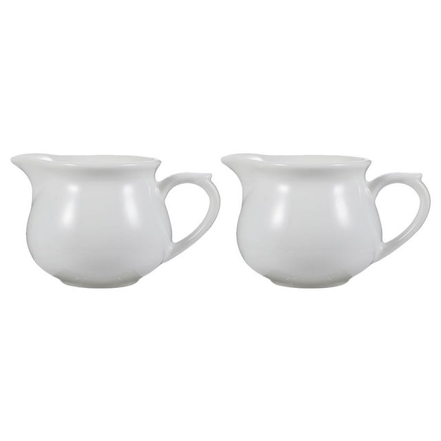 2Pcs Sauce Container Sauce Boat Coffee Ceramic Sauce Cup Ceramic Gravy Boat Gravy Container