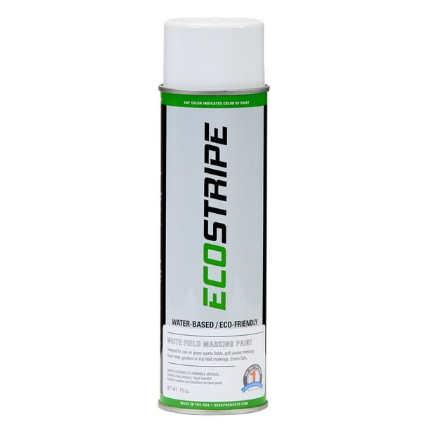 1 Shot Eco Stripe Water Based Field Marking Paint (18oz White) by Bare