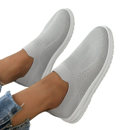 

SZXZYGS Womens Running Shoes Size 9W Ladies Fashion Solid Color Breathable Mesh Flat Bottomed Comfortable Casual Athletics Shoes Easter Summer 2024