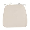 thumbnail image 3 of Contoured Cushion Cozival 5cm Thickened Strapped Chair Cushion - Contoured Dining Seat Pad with Secure Fit, Breathable & Machine Washable for Comfort & Posture Support, Memory Foam Seat Pad, Beige, 3 of 3