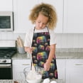 thumbnail image 4 of Colorful Controllers Games Black Pattern Kids Aprons for Girls and Boys,Adjustable Neck Strap Toddler Aprons for Kids Cooking Baking, 4 of 4