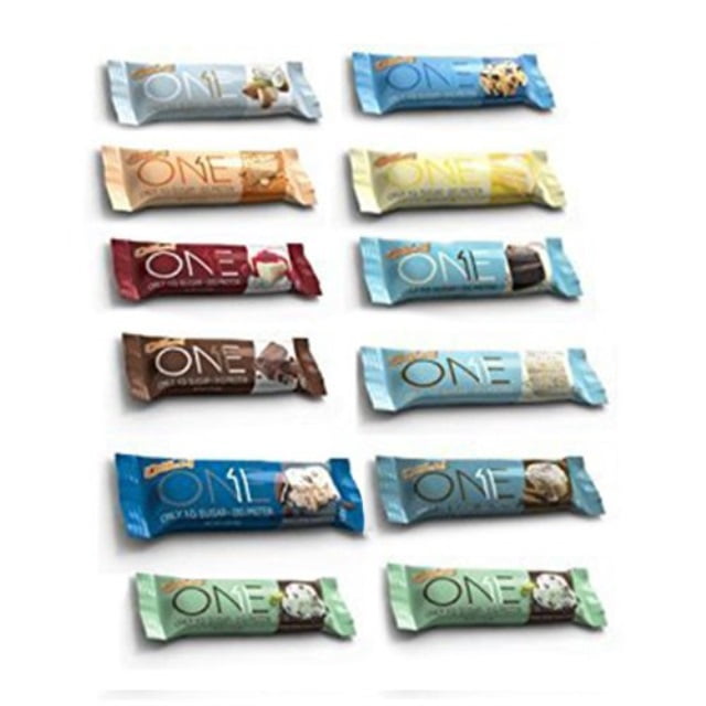 ONE Protein Bar, 12 Flavor Super Variety Pack, 12 Pack, GlutenFree