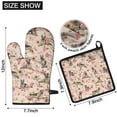 thumbnail image 6 of German Shepherd Dog and Flower Kitchen Oven Mitt and Pot Holder Sets 4 Pcs for Baking, Cooking and Grilling, Heat Resistant Up To 392 °F, 6 of 7