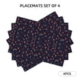 thumbnail image 5 of Rocae Mushrooms3 Printed Heat Resistant Place Mats,Classic Hemstitch Cloth Fabric Placemats Imitation Linen Place Mat Table Mats 18x12 inch, 5 of 5