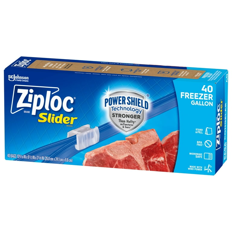 Ziploc® Reusable Gallon Storage Bags with Slide Close, Power