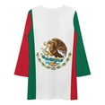 thumbnail image 3 of Flag of Mexico Loose Dress Evening Dress Summer Dresses for Women Luxury Dress Long Sleeved Dress, 3 of 4