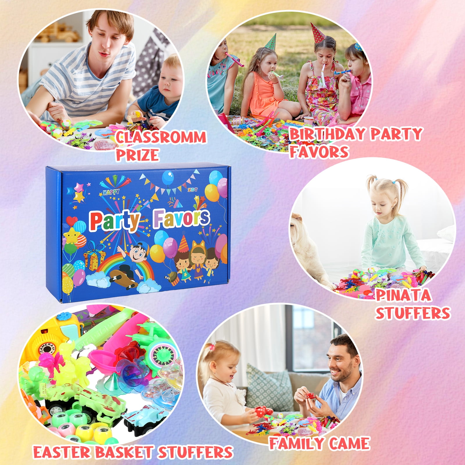 sixwipe 810 Pcs Party Favors for Kids, Fidget Pack Goodie Bags Bulk Toys Treasure Box for Boys Girls, Birthday Party Stocking Stuffers, Pinata Filler Stuffers Toys for Classroom Carnival Prizes Gifts