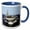 Blue/White, variant on 3drose, the Uss Truman Naval Ship.jpg, 11oz Two-tone Green Mug