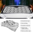 thumbnail image 5 of Bingfone Black White Halloween Car Windshield Sun Shade Protector Keep Your Vehicle Cool Sun Shield Visor Cover Foldable for Car Truck SUV-Small, 5 of 8