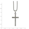 thumbnail image 3 of White Stainless Steel necklace with pendant Men's 20 in, 3 of 3