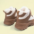 thumbnail image 4 of BOBOGOJP Girls Boys Snow Boots Winter Waterproof Slip Resistant Cold Weather Shoes Beige for Size 11.5, 4 of 9