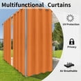 thumbnail image 4 of Rideaux Intérieurs Extérieurs pour Patio \ Panneau de Rideau à Oeillets Bloquant le Soleil pour Intimité, Rideaux Résistants aux Intempéries pour Gazebo, Véranda avant, Pergola, Kaki G x H Panneau, 4 of 8