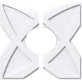 thumbnail image 1 of Ekena Millwork CMP18TS2-06000 18 in. OD x 6 in. ID Square Titus Architectural Grade PVC Contemporary Ceiling Medallion - 2 Piece, 1 of 1