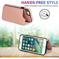 thumbnail image 3 of Wallet Case for iPhone SE 2022/SE 2020/iPhone 8/iPhone 7 with Card Holder,Women Mandala Emboss PU Leather Kickstand Card Slots Slim Flip Cover for iPhone 7/8/SE 2nd/SE 3rd Gen,4.7 Inch (Rose Gold), 3 of 16
