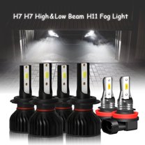BSBSDJB LED Headlight Bulbs For RAM ProMaster 1500 2500 3500 2014-2021 High Low Beam H7 H7 H11 Fog Light