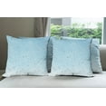 thumbnail image 6 of Ambesonne Blue Throw Pillow Cover 4 Pack, Heart from Droplets Rain, 20", Blue, 6 of 7