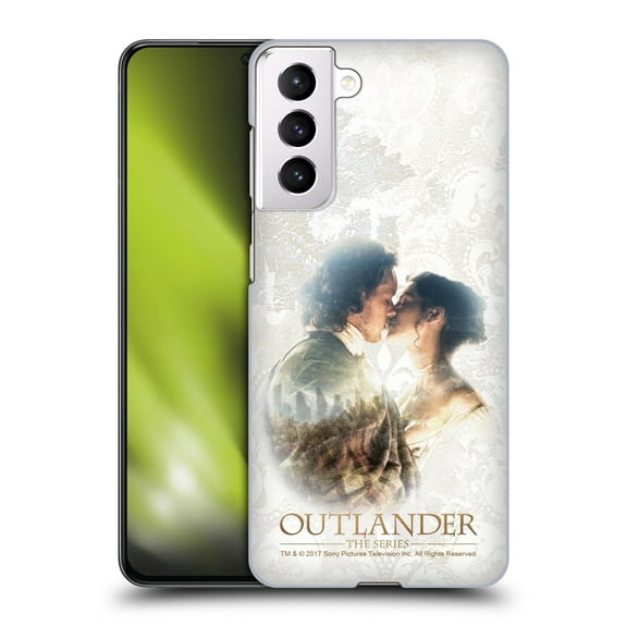 Head Case Designs Officially Licensed Outlander Portraits Claire & Jamie Kiss Hard Back Case Compatible with Samsung Galaxy S21 5G