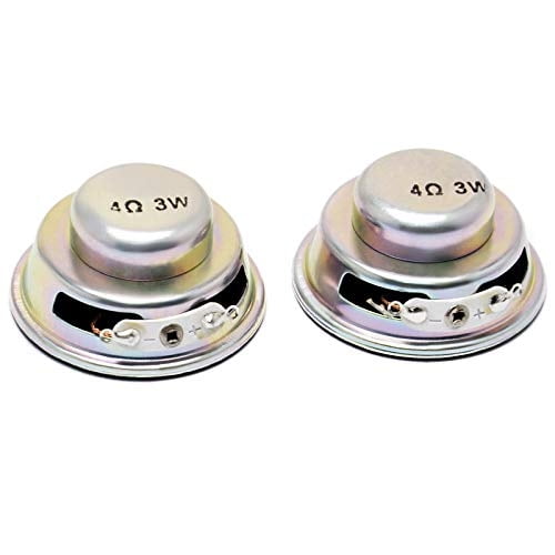 GIKFUN 4OHM 40 mm de diámetro 3W Audio de rango completo Altavoz de audio Woofer altavoz para Arduino (paquete de 2pcs) EK1794
