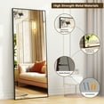thumbnail image 6 of Easy4Home 56"x21" Rectangular Full Length Mirror Freestading Full Body Floor Mirror, Black, 6 of 6