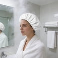 thumbnail image 3 of BotaniNest Bonnet de Douche Réutilisable pour et Protecteur de Cheveux de Bain à Bande Élastique Douce, 3 of 4