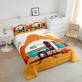 thumbnail image 4 of Erosebridal Happy Camping Bedding Queen Comforter Set, Travel Turck Down Comforter, Rustic Room Decor, Reversible 3-Piece, 4 of 8