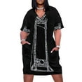 thumbnail image 1 of Vestido-guillotina colgante con bolsillos para mujer elegante ropa de fiesta novedad de, 1 of 6