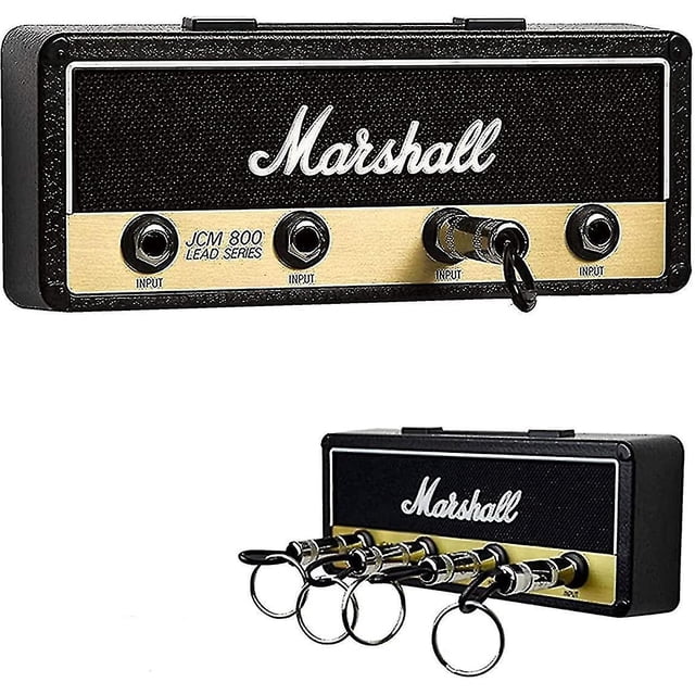 Llavero Marshall Jack Rack 2.0 Jcm800 Llavero de Guitarra Amplificador de Guitarra Titular de la Llave Gancho de Montaje en Pared Artículos para el hogar (Color : Juego de llaveros (negro)