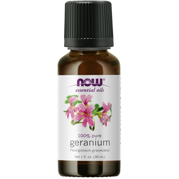 NOW Essential Oils, Geranium Oil, Soothing Aromatherapy Scent, Steam