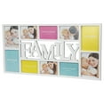 thumbnail image 4 of Northlight 28.75" White Multi-Size "Family" Collage Photo Picture Frame Wall Decoration, 4 of 7