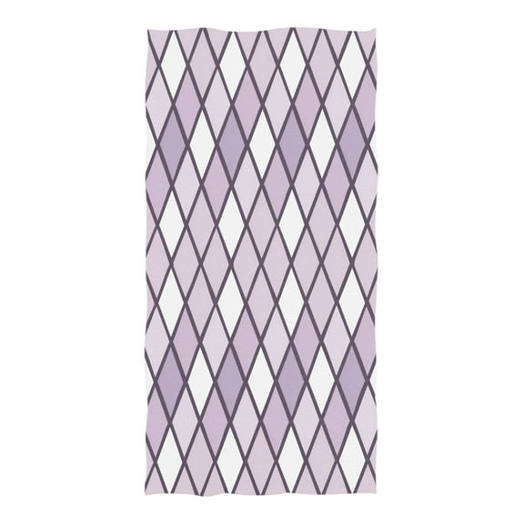 Oversized Beach Towel Extra Large Absorbent Microfiber Bath Towels Soft Quick Drying Violet Block 74"x37"