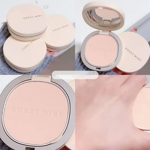 SharkTRUE Delicate Silky Loose Powder: Portable, Double Layer, Natural Makeup Essential
