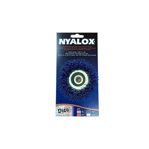 Pincel Dico 541-786-21/2 Nyalox 240 de grano azul, 6,35 cm