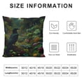 thumbnail image 5 of BCIIG William Morris Raven Blue Green Floral Forest Throw Pillow Cover Soft Decorative Throw Pillowcases Cushion Case for Home Decor Living Room Bed Couch Car 16x16 Inch, 5 of 5