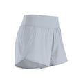 thumbnail image 3 of La yoga pone en cortocircuito a las mujeres que ejecutan la ropa de los deportes de secado rápido de los pantalones cortos, gris, S seitruly AP001149-05B, 3 of 7