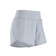 thumbnail image 3 of La yoga pone en cortocircuito a las mujeres que ejecutan los pantalones cortos la ropa de los deportes de secado rápido, gris, M kenally  AP001149-06B, 3 of 7