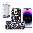 thumbnail image 2 of For iPhone 14 PRO MAX 6.7" METKASE Double Protection IMD Design Pattern [Magnetic Circle] Premium Case - Nightly Floral, 2 of 4