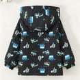 thumbnail image 6 of ZACPNCV Boys Hooded Fleece Lined Jacket 1‑9Y Kids Cartoon Print Full‑Zip Windproof Outerwear with Pockets,Zip Up Warm Winter Coat,B-Black, 6 of 9