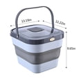 thumbnail image 3 of BCZHQQ Airtight Collapsible Dog & Cat Food Storage Container | 10-15 Lbs Capacity | Includes Sealable Lid,Foldable Bowl & Scoop | Optimal Pet Food Preservation(Gray),Summer Saving Clearance, 3 of 7