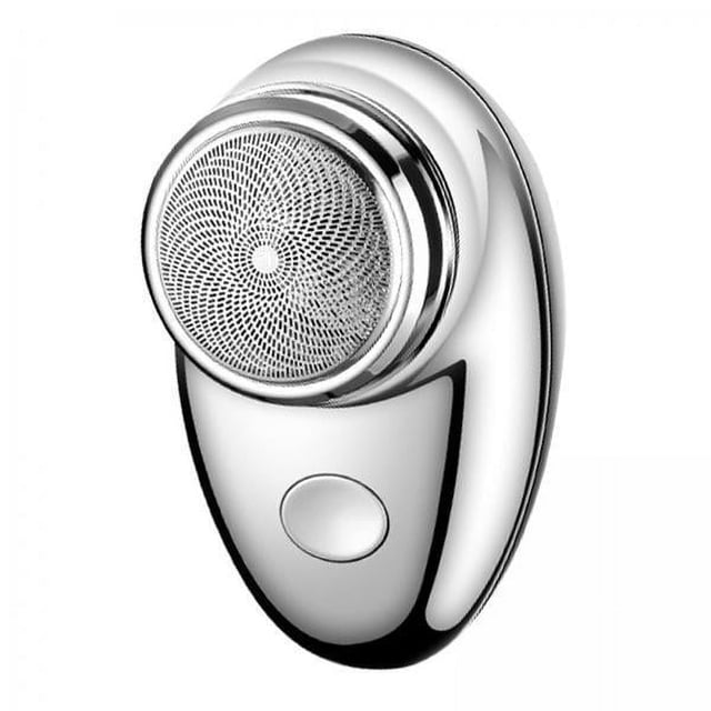 6x Mini afeitadora para hombres, depilación facial, tamaño de bolsillo, acero fino, portátil, pequeña, fácil de usar, recortadora de barba, maquinilla