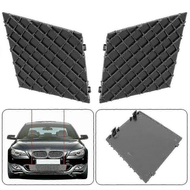 2pcs Bumper Grill Cover Bumper Grill Cover For Bmw 5 Series Front Bumper Grill Trim Plastic For E60/ E61 With M