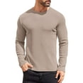 thumbnail image 6 of COOFANDY Thermal Shirts for Men Long Sleeve Shirts Casual Lightweight Pullover Sweaters Slim Fit Crewneck Sweatshirt Base Layer Fall Shirts, 6 of 9