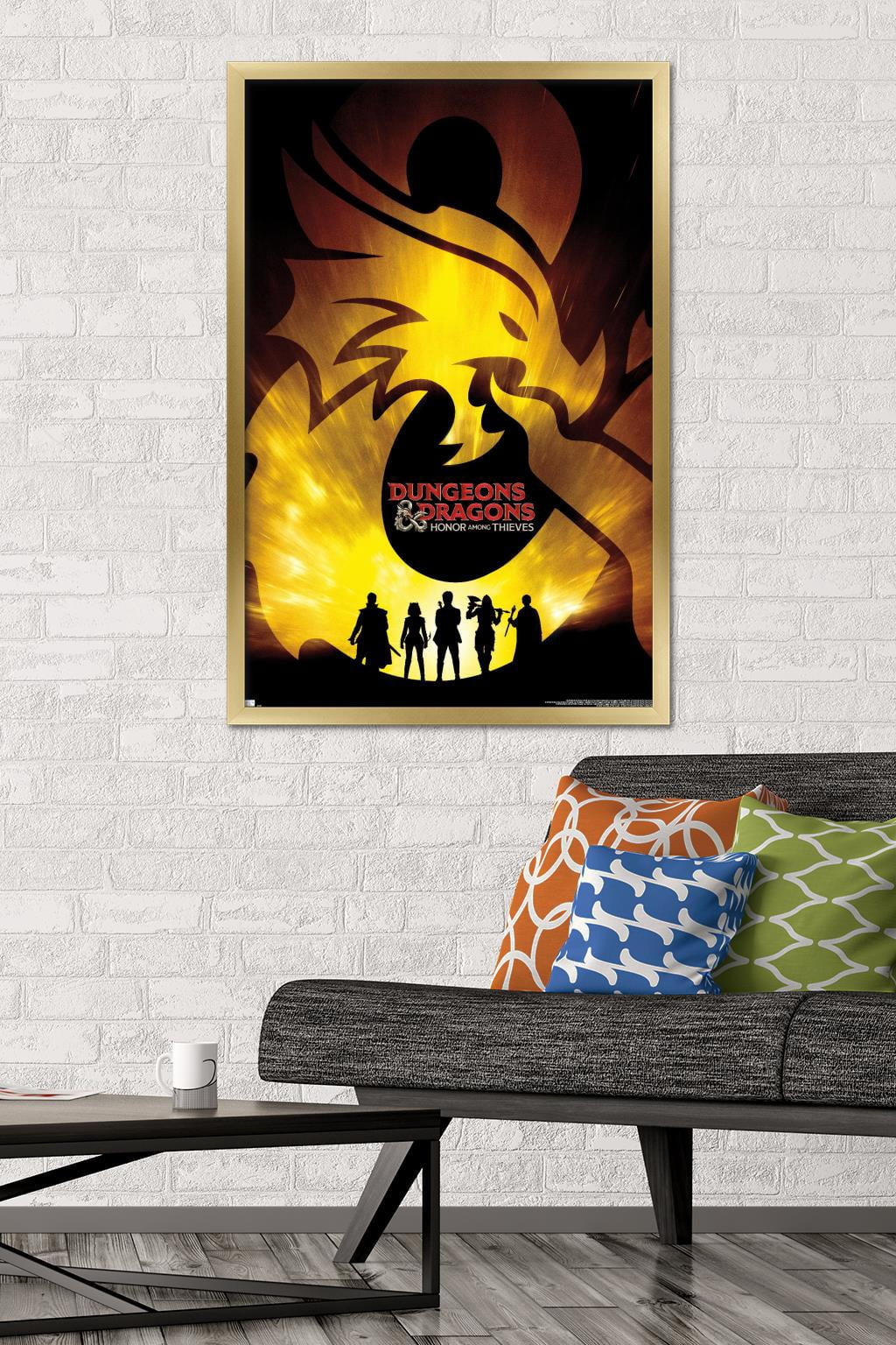 Dungeons & Dragons: Honor Among Thieves - Teaser One Sheet Wall Poster, 22.375" x 34" Framed